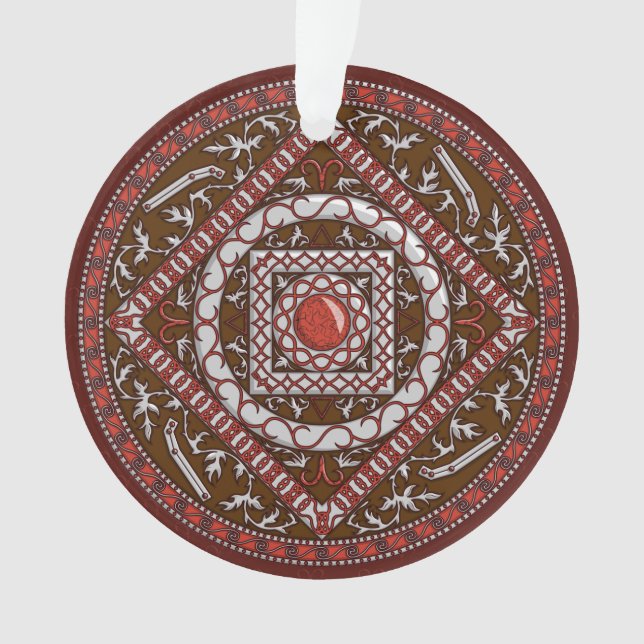 Adorno Acrílico de Mandala de Aries (Anverso)