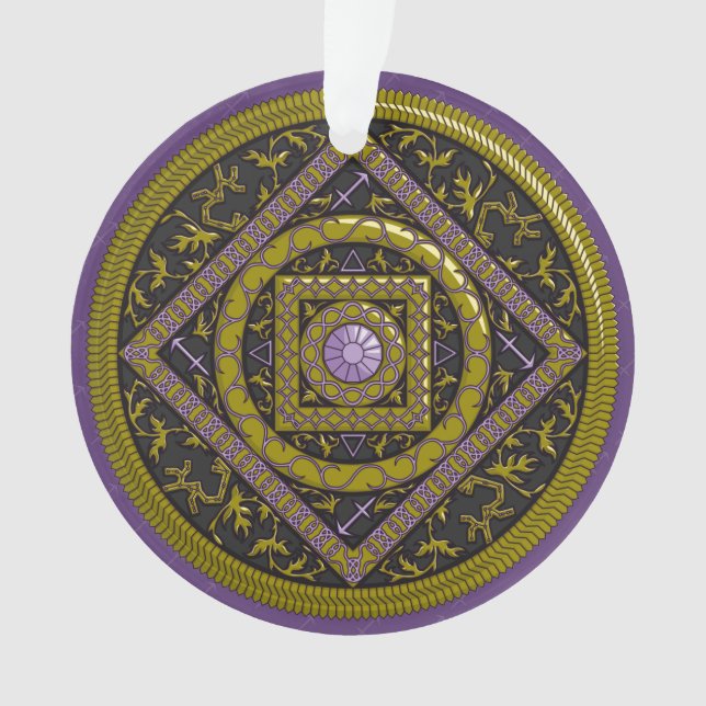 Adorno Acrílico Mandala Sagitario (Anverso)