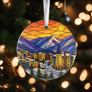 Adorno Acrílico Personalizado de Vail, Colorado Pe