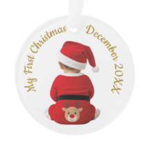 Acrylic Navidad 1ª personalizada del bebé