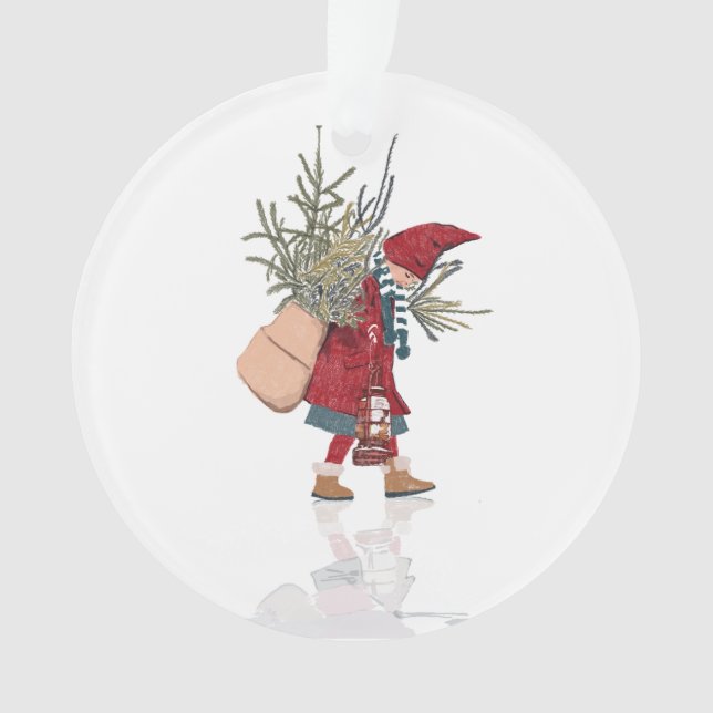 Adorno Acrylic Ornament – Little Winter Helper (Anverso)