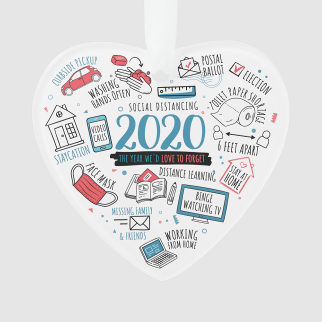 Adorno Actividades de cuarentena 2020 Navidades conmemora (Anverso)