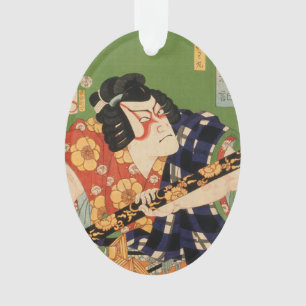 Adorno Actor japonés (#1) (Impresión japonesa vintage)