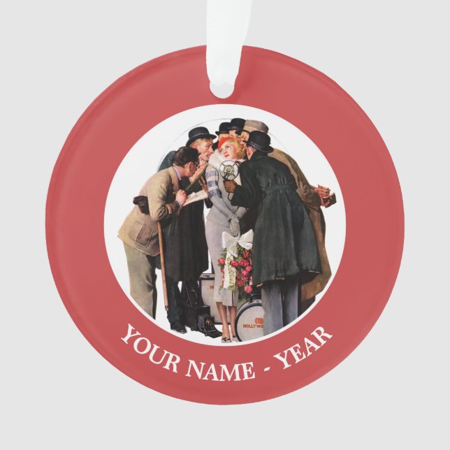 Adorno Actriz joven de Hollywood (Anverso)