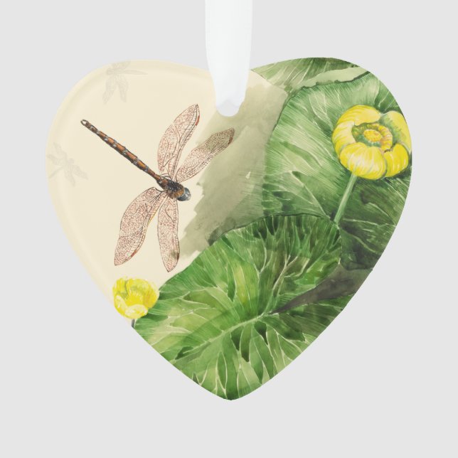 Adorno acuarela de lirio (Anverso)