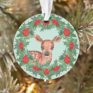 Adorno Adorable Fawn Wreath Abuela
