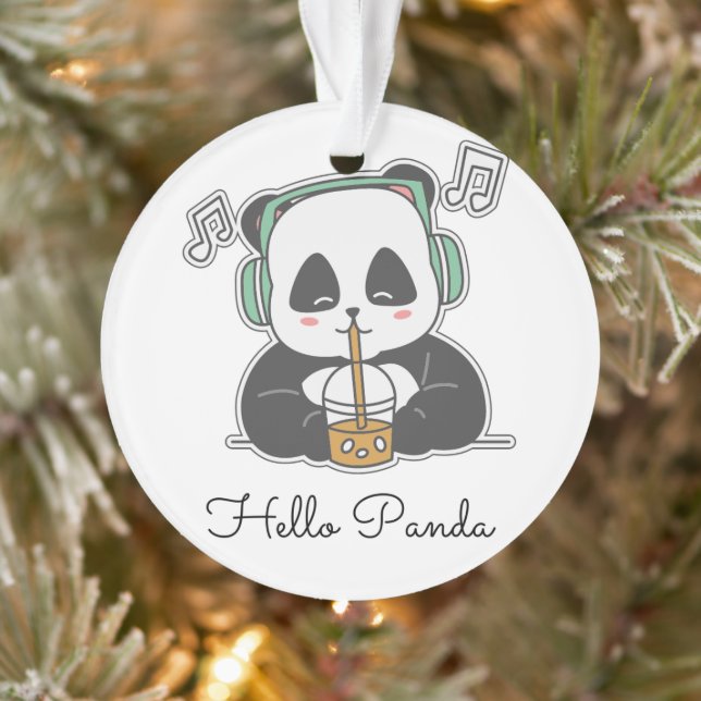 Adorno #AdornoDeAcrylicHelloPanda (Árbol)
