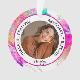 Adorno Agradecida y agradecida cita bendecida foto arcoir