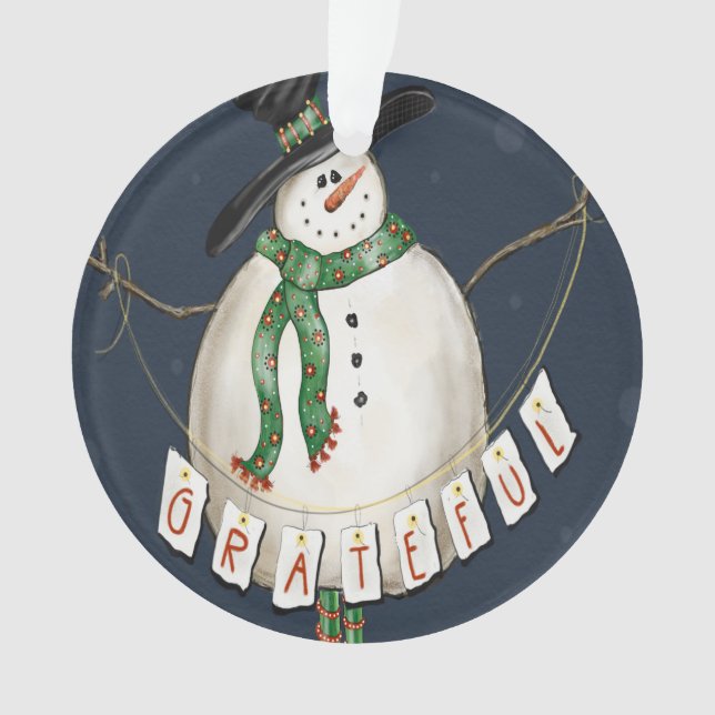 Adorno Agradecido Snowman (Anverso)