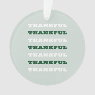 Adorno Agradecimiento, Gratitud, Verde, Acción de Gracias
