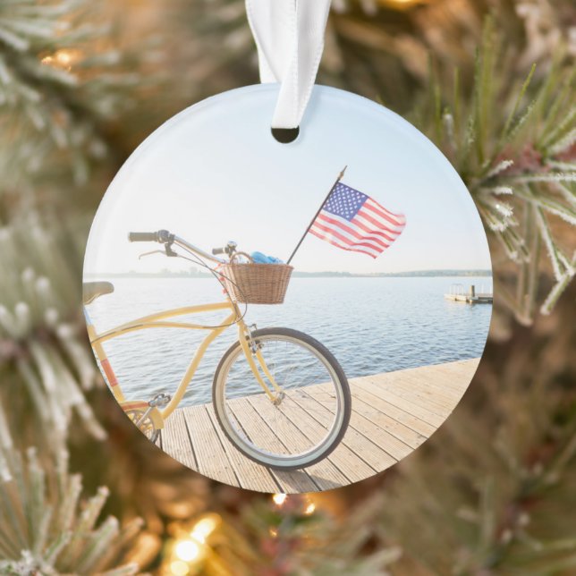 Adorno Agua | Bicicleta a orillas del lago (Árbol)