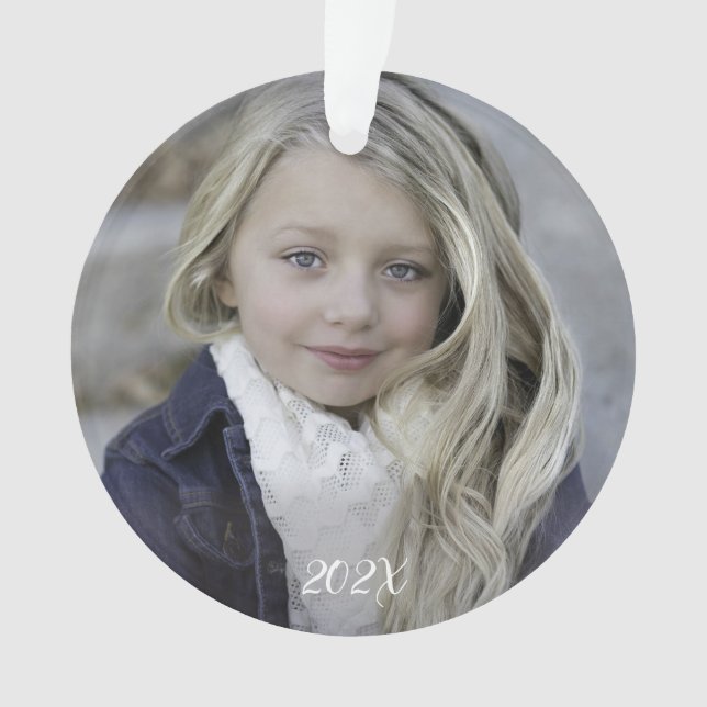 Adorno Agua de Woodland de Año Fotográfico  (Anverso)