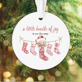 Adorno aguafuerte de peluche de invierno de alegría