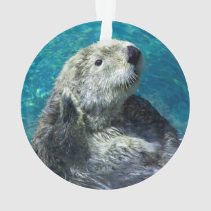 Adorno Aguas azules adorables con aletas de mar