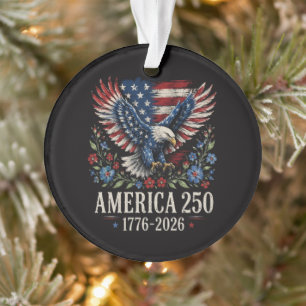 Adorno Águila Americana del 250 Aniversario