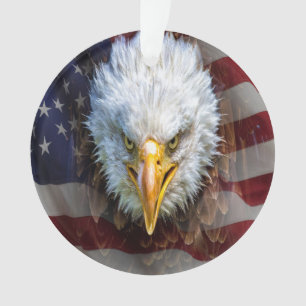 Adorno Águila Americana Patriótica - Ver Atrás
