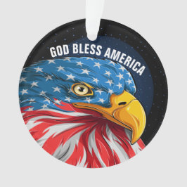 Adorno Águila Americana Patriótica - Ver el dorado