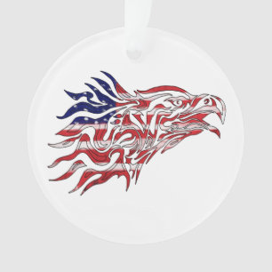 Adorno Águila de la bandera pintada
