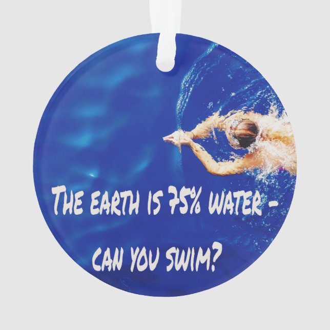 Adorno Al equipo de natación le encanta nadar en la pisci (Reverso)