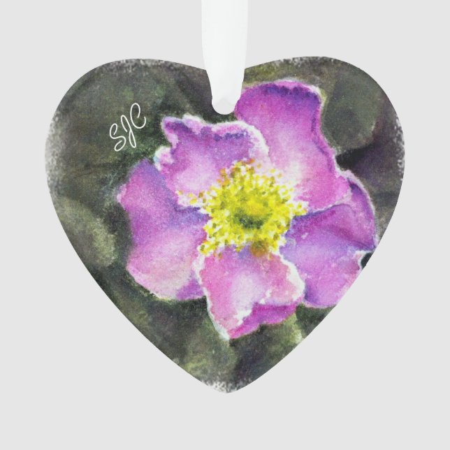 ADORNO ALBERTA WILD ROSA VALENTINE ORNAMENT (Anverso)