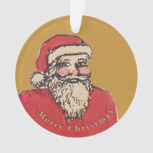 Adorno Alegre Papá Noel con tu texto
