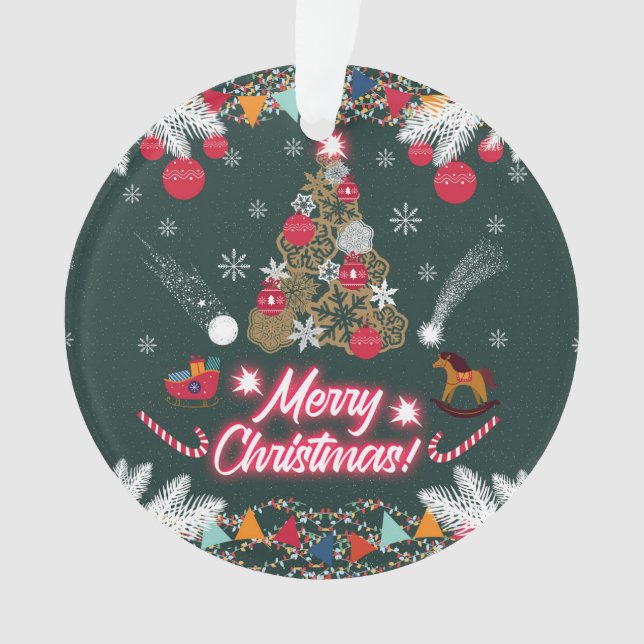 Adorno Alegría eterna de los Navidades (Anverso)
