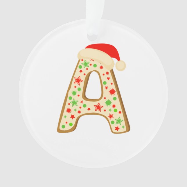 Adorno Alfabetos navidades letra A (Anverso)