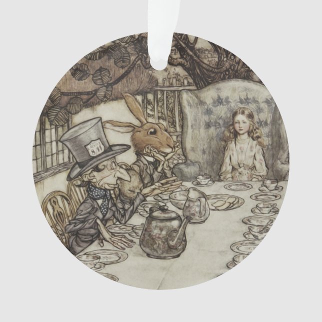 Adorno Alice Birthday Uncumpleaños Rabbit Hatter Fiesta (Anverso)