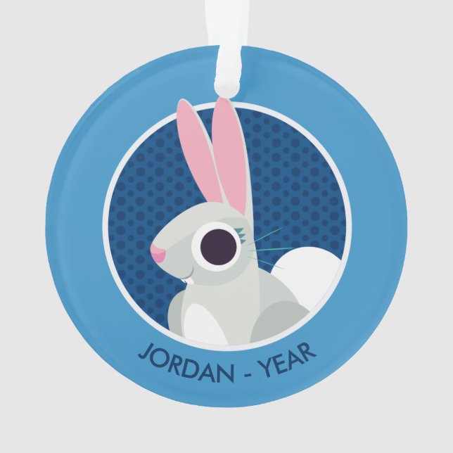 Adorno Alicia el conejo (Reverso)