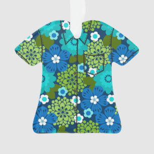 Adorno Allana Garden Hawaiana Floral Aloha Shirt - Azul