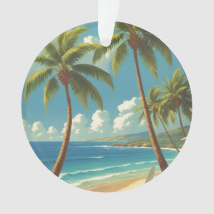 Adorno Aloha de viajes hawaianos de estilo vintage desde 