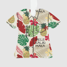 Adorno Aloha Shirt de vacaciones tropicales en Hawái ALO-