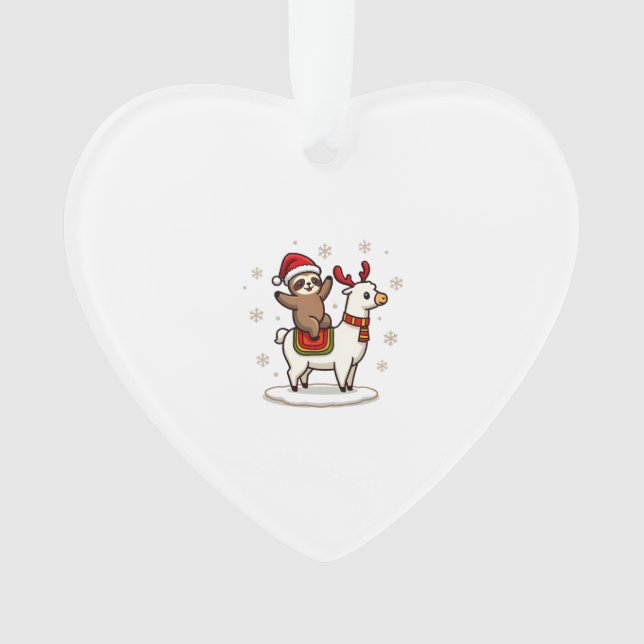 Adorno Alpaca Sloth Christmas (3) (Anverso)