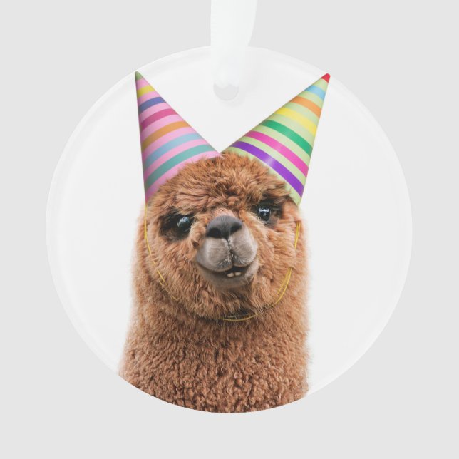 Adorno Alpaca vistiendo Gorras Fiestas (Anverso)