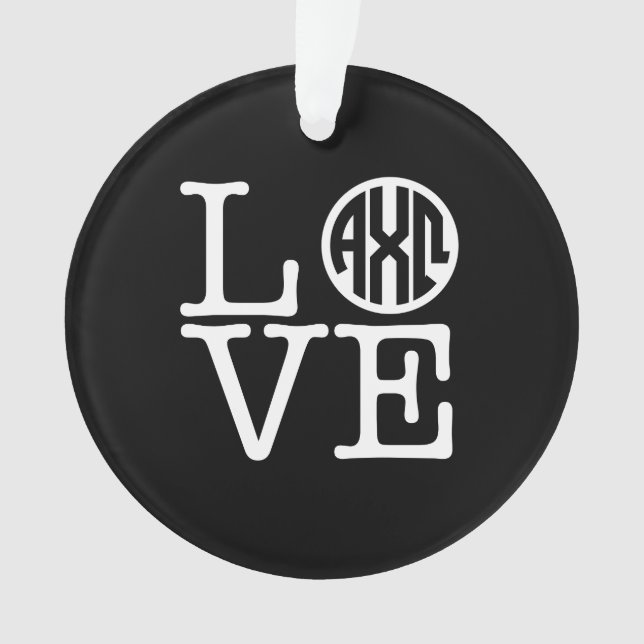 Adorno Alpha Chi Omega | Amor (Anverso)