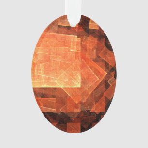 Adorno Alumbrado de la ventana Resumen de arte Óvalo acrí