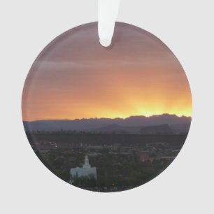 Adorno Amanecer sobre el paisaje de St. George Utah