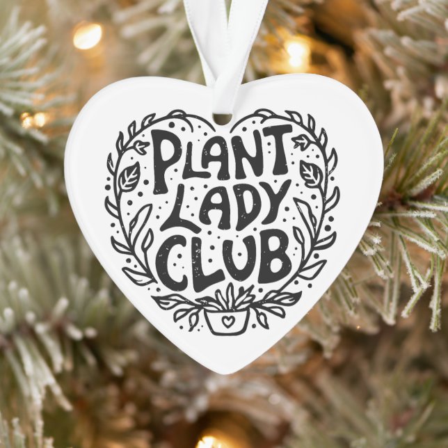 Adorno Amante de la planta dama club forma corazón (Árbol)
