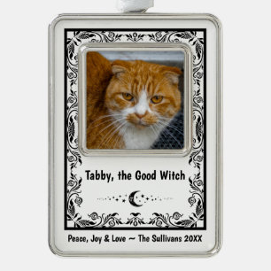 Adorno Amante de los Gatos Foto Personalizada Bruja Zodia