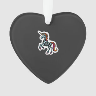 Adorno Amantes de Unicornios Esqueleto Divertidos Disfraz