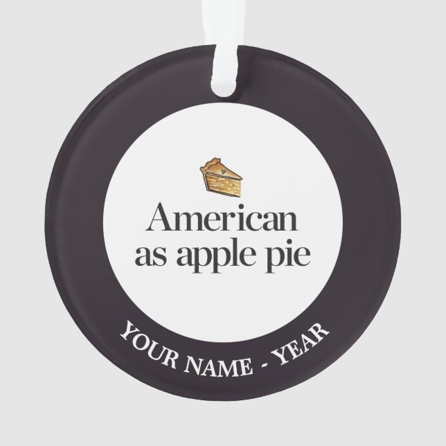 Adorno Americano como empanada de Apple (Reverso)