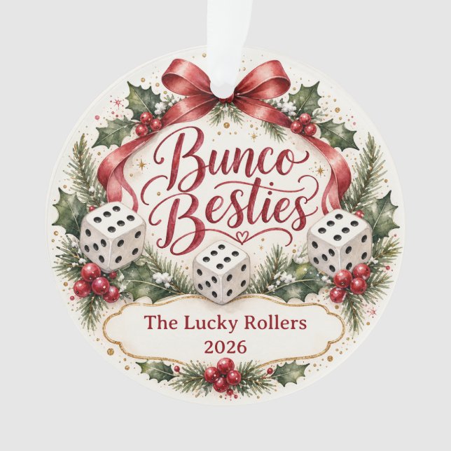 Adorno Amigas del Bunco (Anverso)