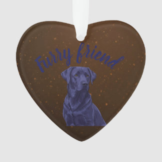 Adorno Amigo peludo personalizado perro medio 