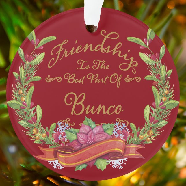 Adorno Amistad Bunco (Bunco ornaments for players and friends)