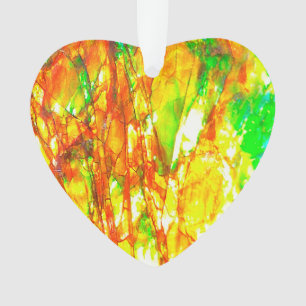 Adorno Ammolita del atardecer de otoño