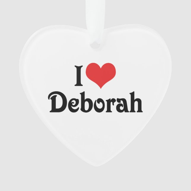 Adorno Amo a Deborah (Anverso)