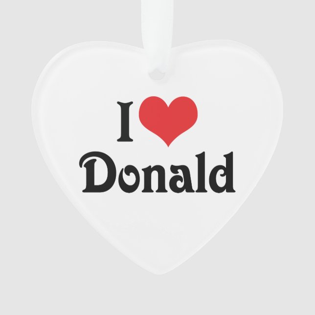 Adorno Amo a Donald (Anverso)