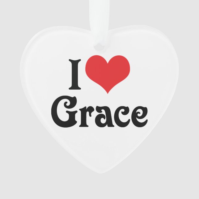 Adorno Amo a Grace (Anverso)