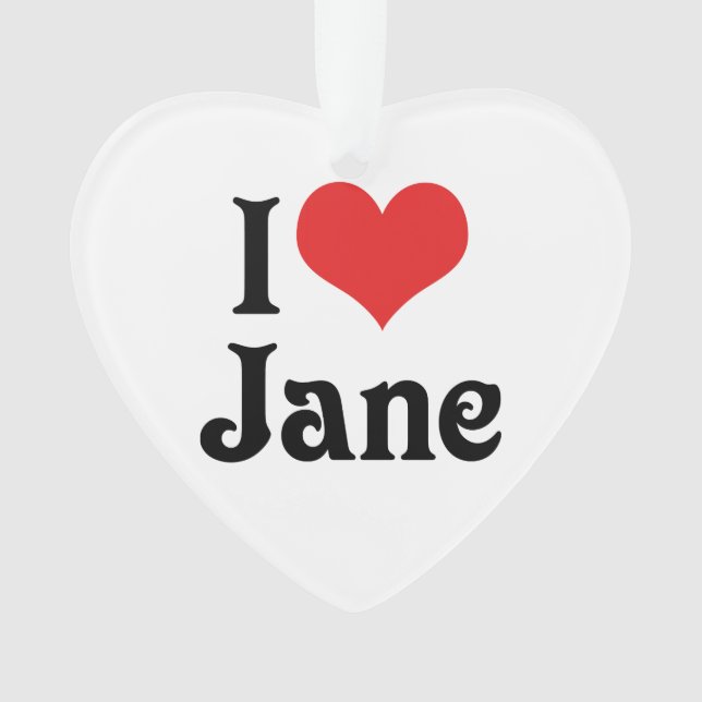 Adorno Amo a Jane (Anverso)