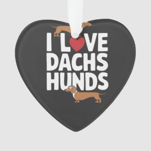 Adorno Amo a los Dachshunds divertido gráfico para amante
